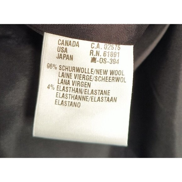 Escada Wool Collared Suit Jacket Blazer Dark Gray Womens German Sz 42 US Sz 12 - Picture 10 of 11